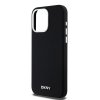 DKNY DKHMP15XSMCHLK iPhone 15 Pro Max 6.7  czarny/black hardcase Liquid Silicone Small Metal Logo MagSafe
